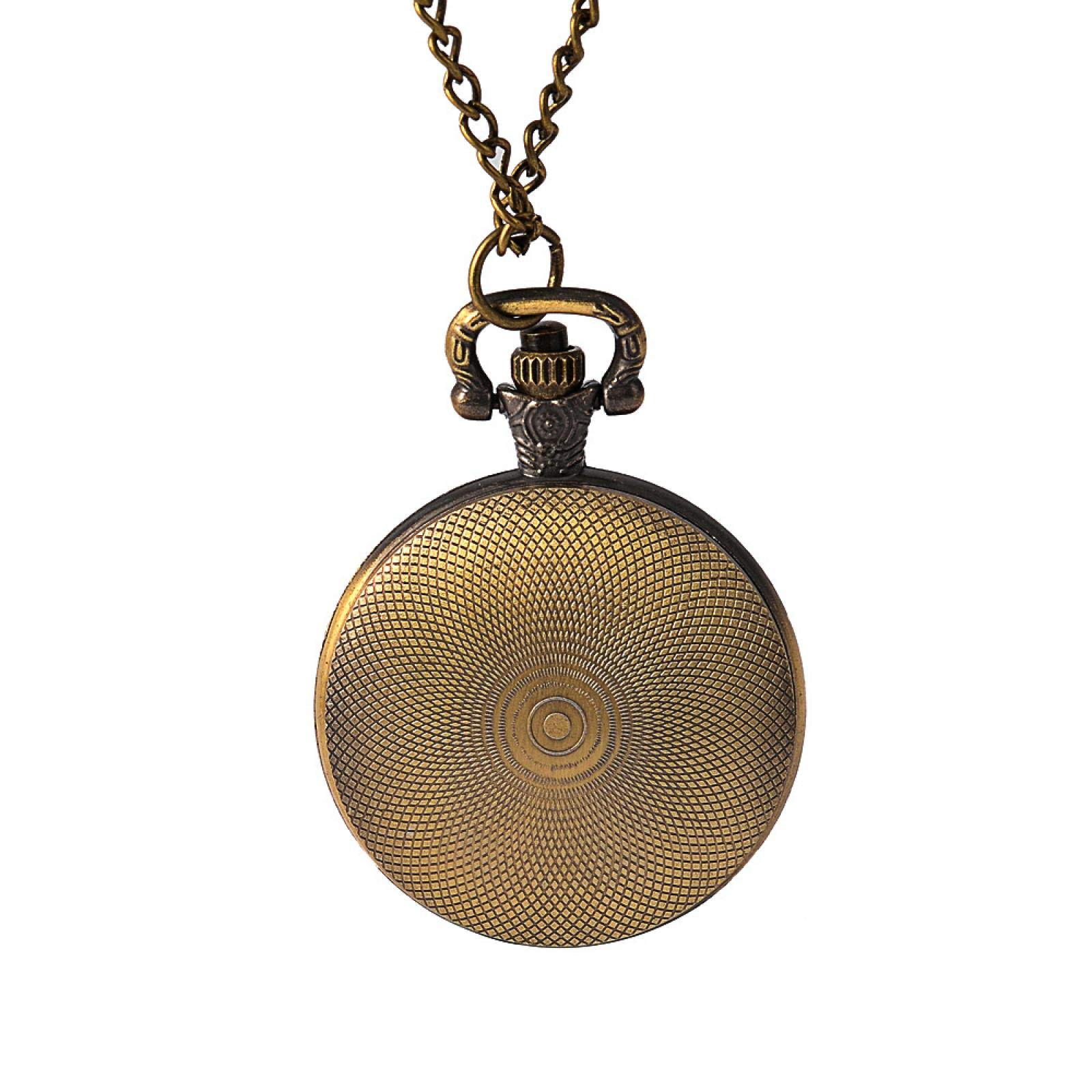 Orologio da esterno, Orologio da tasca retrò classico di medie dimensioni Modello semplice e generoso con superficie posteriore ribaltabile collana
