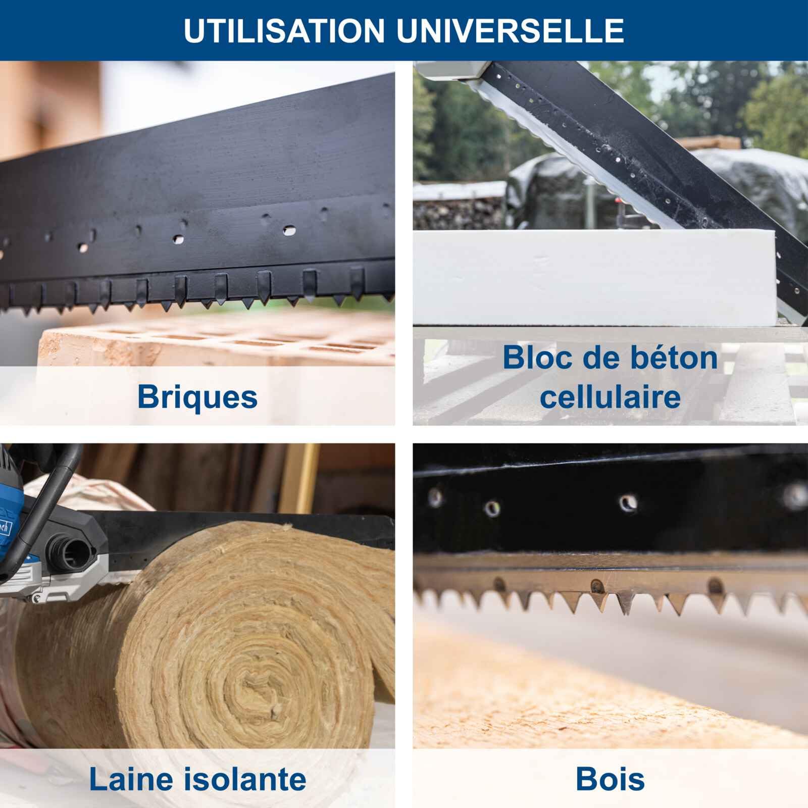 Scheppach Elektro Universalsäge AZE430 Ziegelsäge mit 4m Kabel | Leistung 1500W | Schnittlänge 430mm | Hub 40mm | mit Schnellstopfunktion & Absaugadapter | für Ziegel, Holz, Gasbetonstein & Dämmwolle