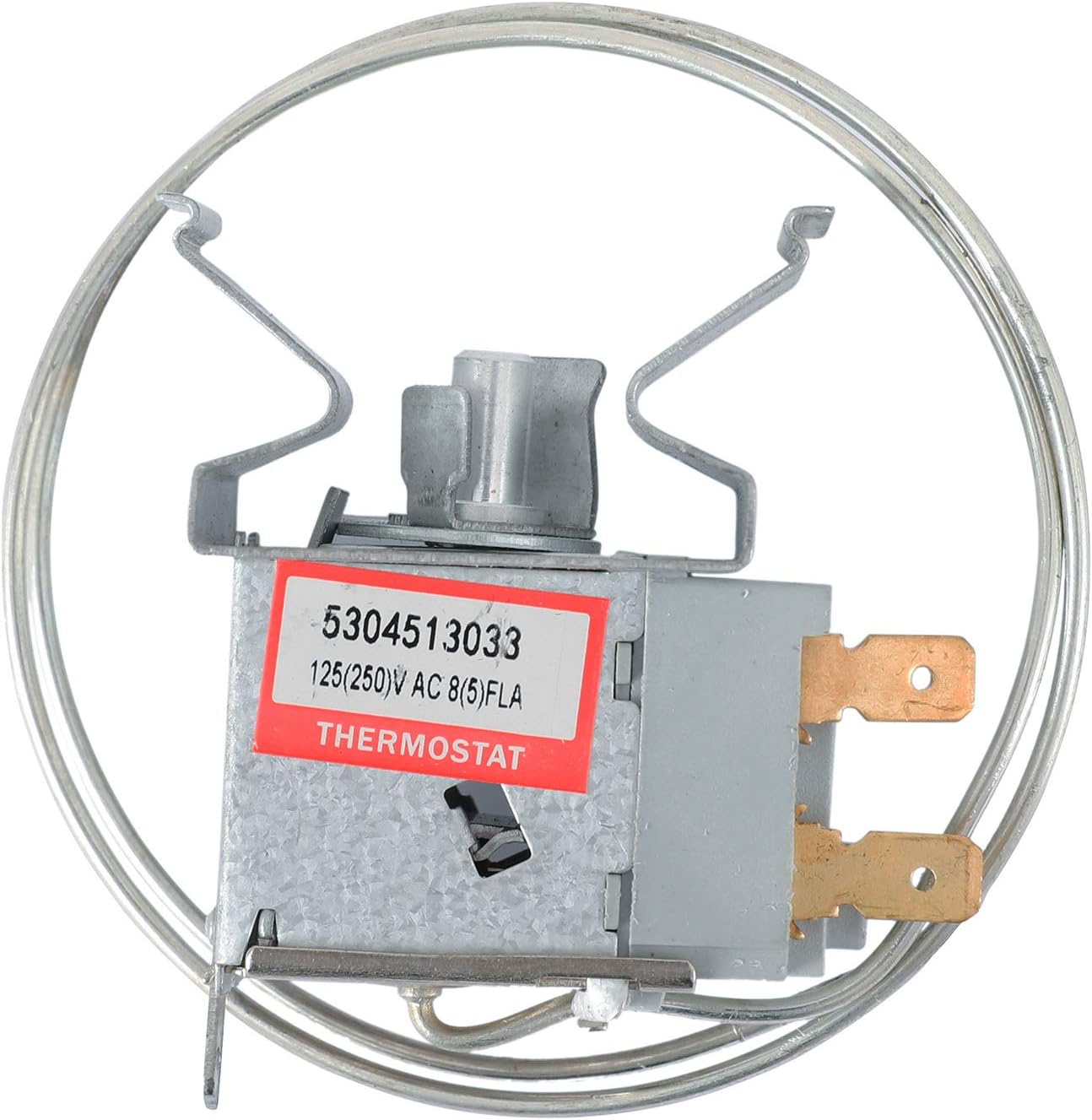 ATMA SUPPLY 5304513033 Refrigerator Temperature Control Thermostat Compatible with Frigidaire Kenmore Freezer Replaces 216715200, 216715201, 216715203, 297053873, AP6284905, PS12365300