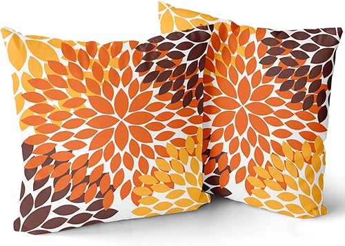 Miniatura 2 de Juego de 2 fundas de almohada negras de 12 x 20 pulgadas, color negro, blanco, gris, dalias florales, geométricas, lumbar, fundas de almohada para