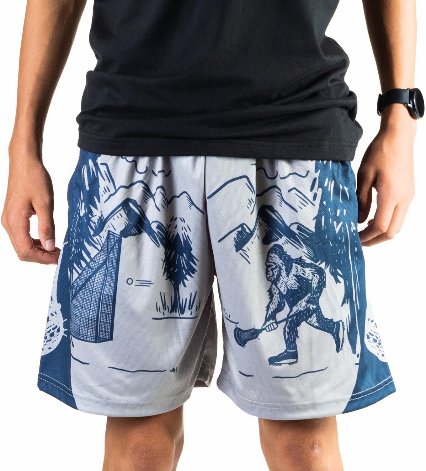 ChalkTalkSPORTS Lacrosse Performance Shorts - Big Foot - Lacrosse Athletic Shorts - Youth, Large - Image 5