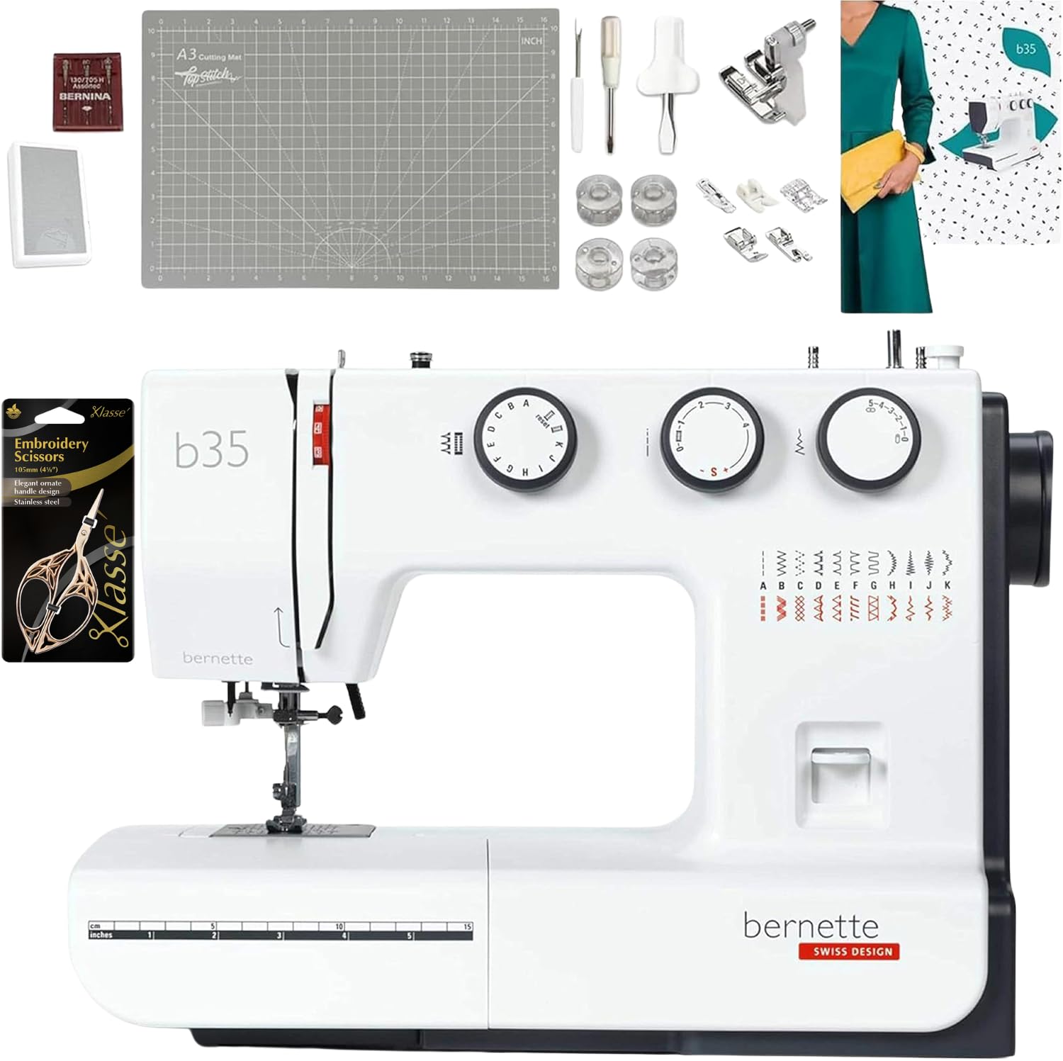 Machine à coudre Bernette B35 pour créer sa garde-robe écoresponsable et décorer sa maison