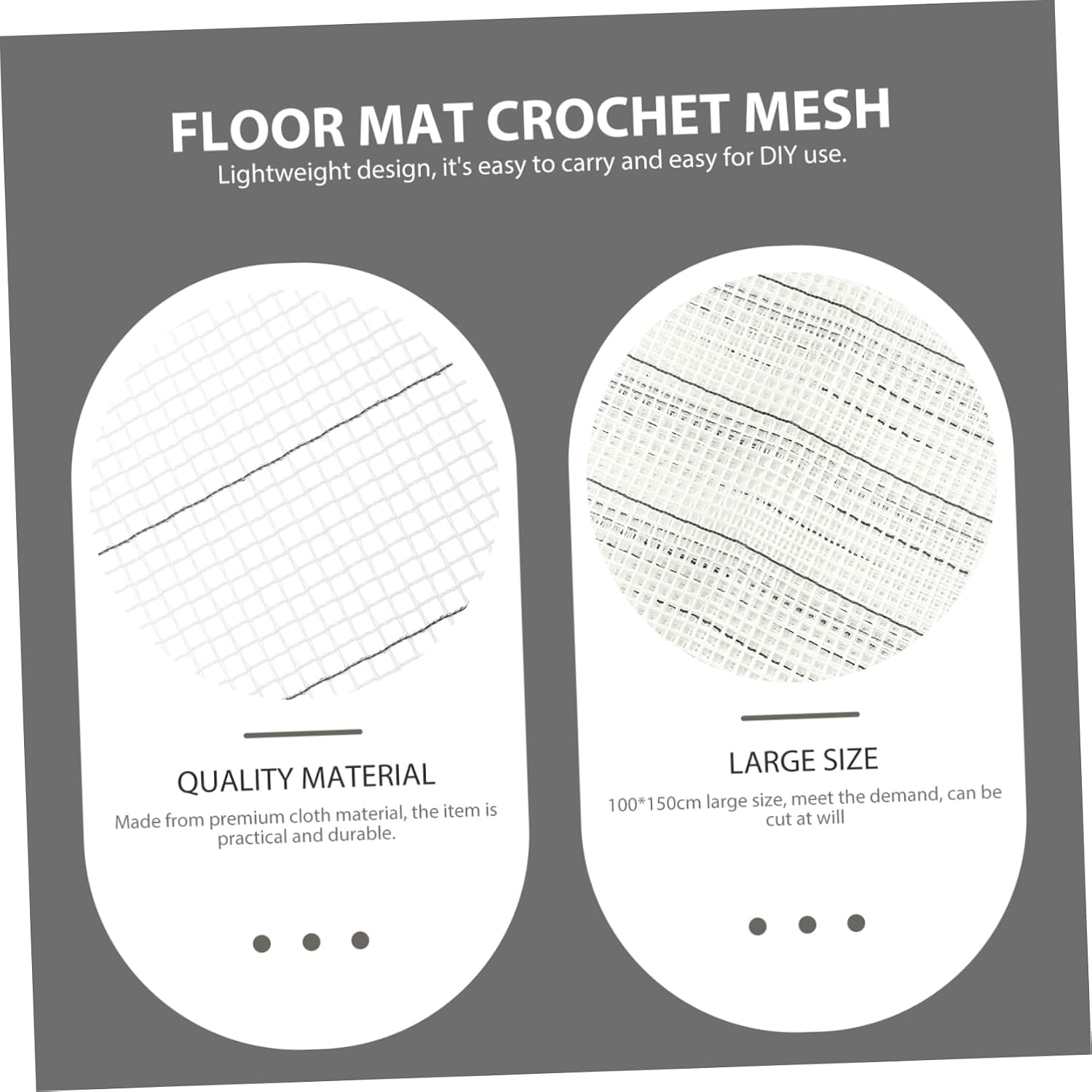 FIXOSHEE 1Pc Rug Hooking Mesh Making Material for DIY Crafts for Latch Hook Projects Enhances Coordination and Creativity