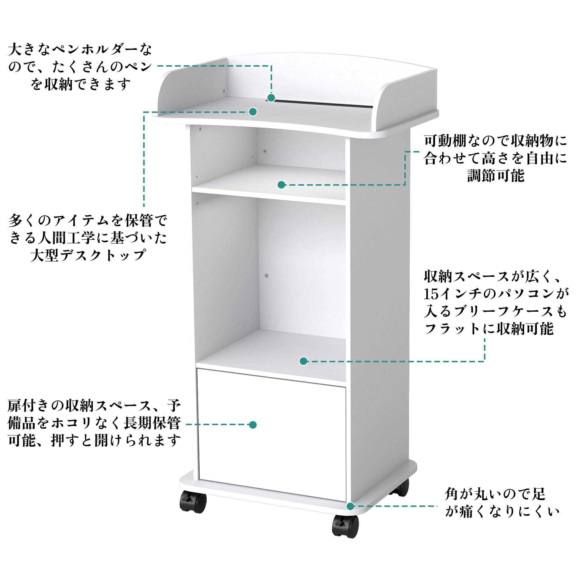 Amazon | Tcatec 演説台 講演台 教卓 演台 司会台 表彰台 金属