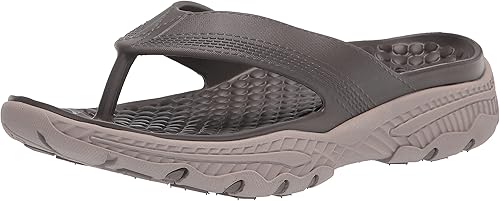 Skechers Mens Foamies Creston Ultra Island Cove Flip-Flops, 8 Medium, Brown in 2022 | Skechers 