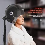 TASALON Séchoir à cheveux à capuchon ionique - 1875W Séchoir à bonnet avec 3 Paramètres de température - Séchoir à main portable pour la maison et le salon (noir)
