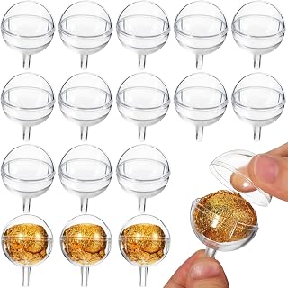 TEHAUX 95pcs Clear Chocolate Holder for Candy Bouquet DIY Truffle Wrapper Cups with Lid for Flower Arrangements Wedding Valentine's Day Dessert Display 1.57in