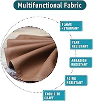 Vista 3 de AmazeCov Funda de reposacabezas de alta calidad para silla reclinable, protector de reposacabezas reclinable de piel sintética ignífuga, resistente