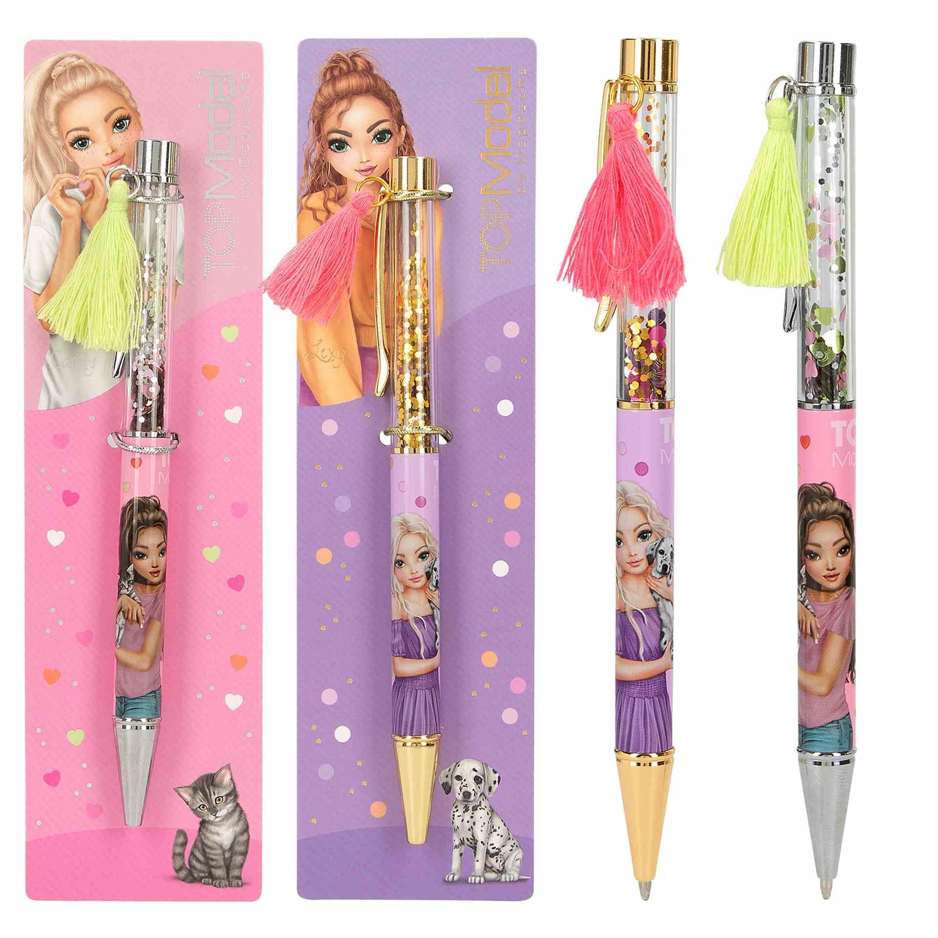 Depesche - TOPModel pen with confetti - 1 piece