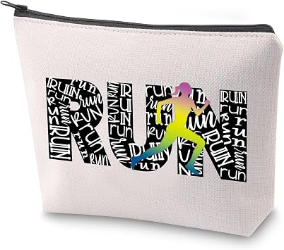 ZJXHPO Running Lover Gift Female Runner Survival Kit Marathon Lover Cosmetic Bag Running Team Inspired Gift Run