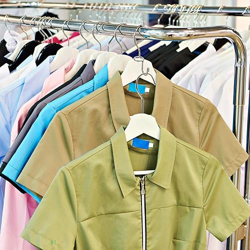 Miniatura 5 de Sumnacon Ganchos para colgar ropa, 30 unidades, ganchos para organizar la ropa, ganchos de metal, mini ganchos en cascada, extensores de ahorro de