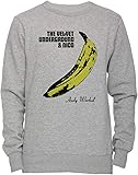 The Velvet Underground Unisexo Hombre Mujer Sudadera Jersey Pullover Gris Unisex Tamaño L Men's Women's Grey Large Size L
