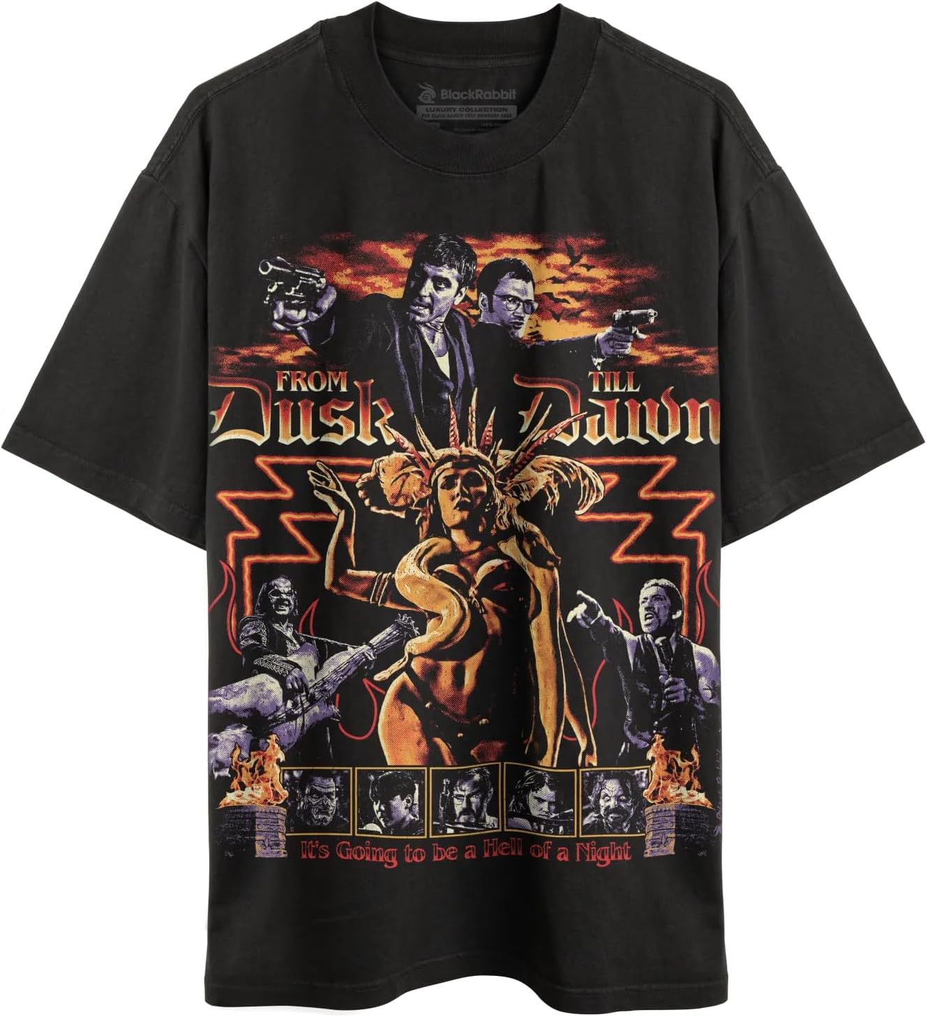 Black Rabbit from Dusk Till Dawn 90s Horror Retro Vintage Unisex Classic T-Shirt