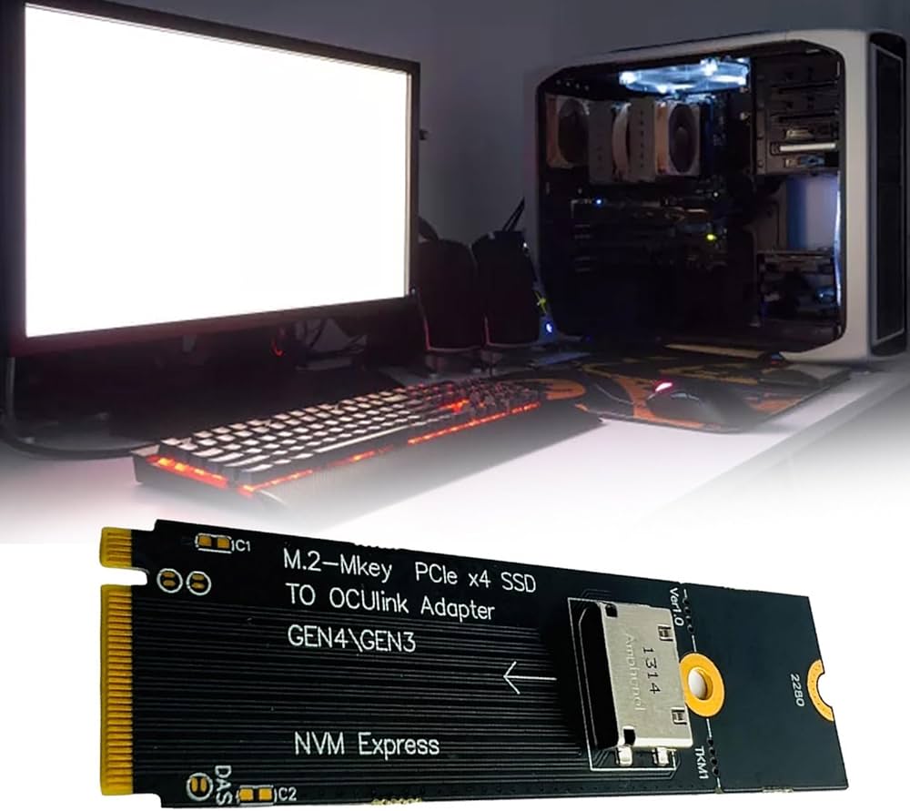 Amazon.co.jp: NVME から U.2 Oculink SFF-8612 アダプタ PCIE NGFF