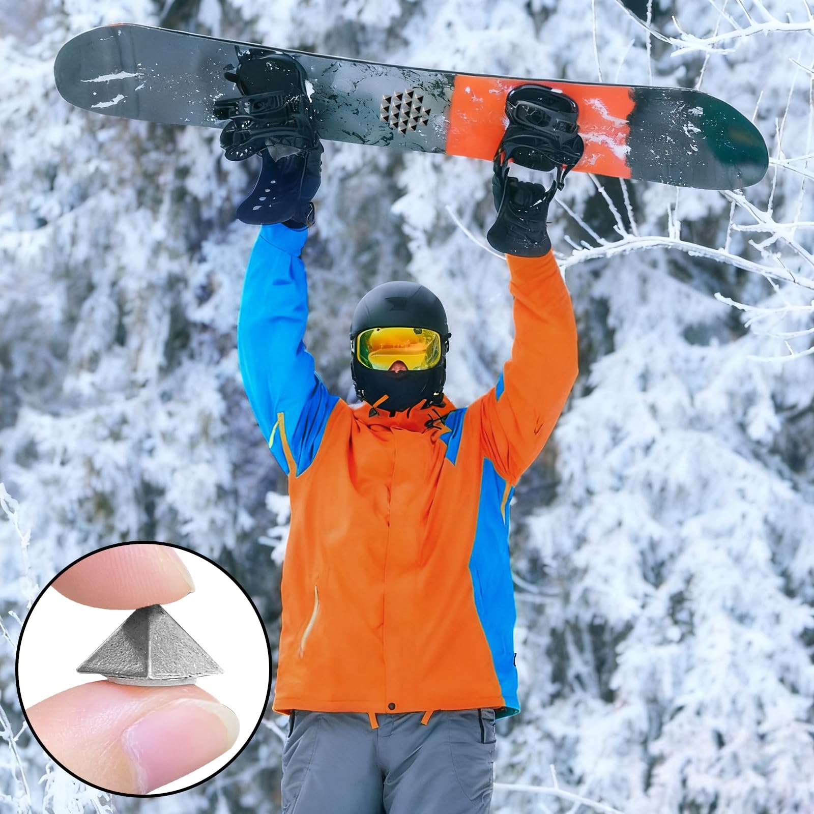 18 Pièces Pad Snowboard Antidérapant, Coussinet de Snowboard, Stomp Pad Autocollante, Offre Une Adhérence Supplémentaire Lors du Ski pour Hommes et Femmes
