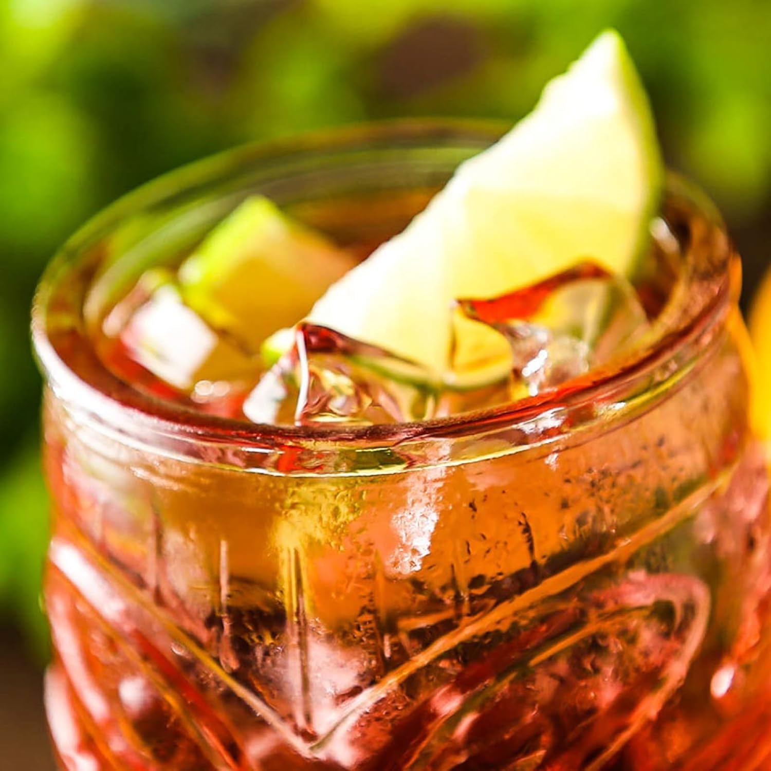 Cedilis 6 Pack Modern Bar Tiki Glasses, Double Old Fashioned Glass, Hawaiian Style Tiki Cup, Cocktail Tiki Mug, Clear, 16 Ounce - Image 5