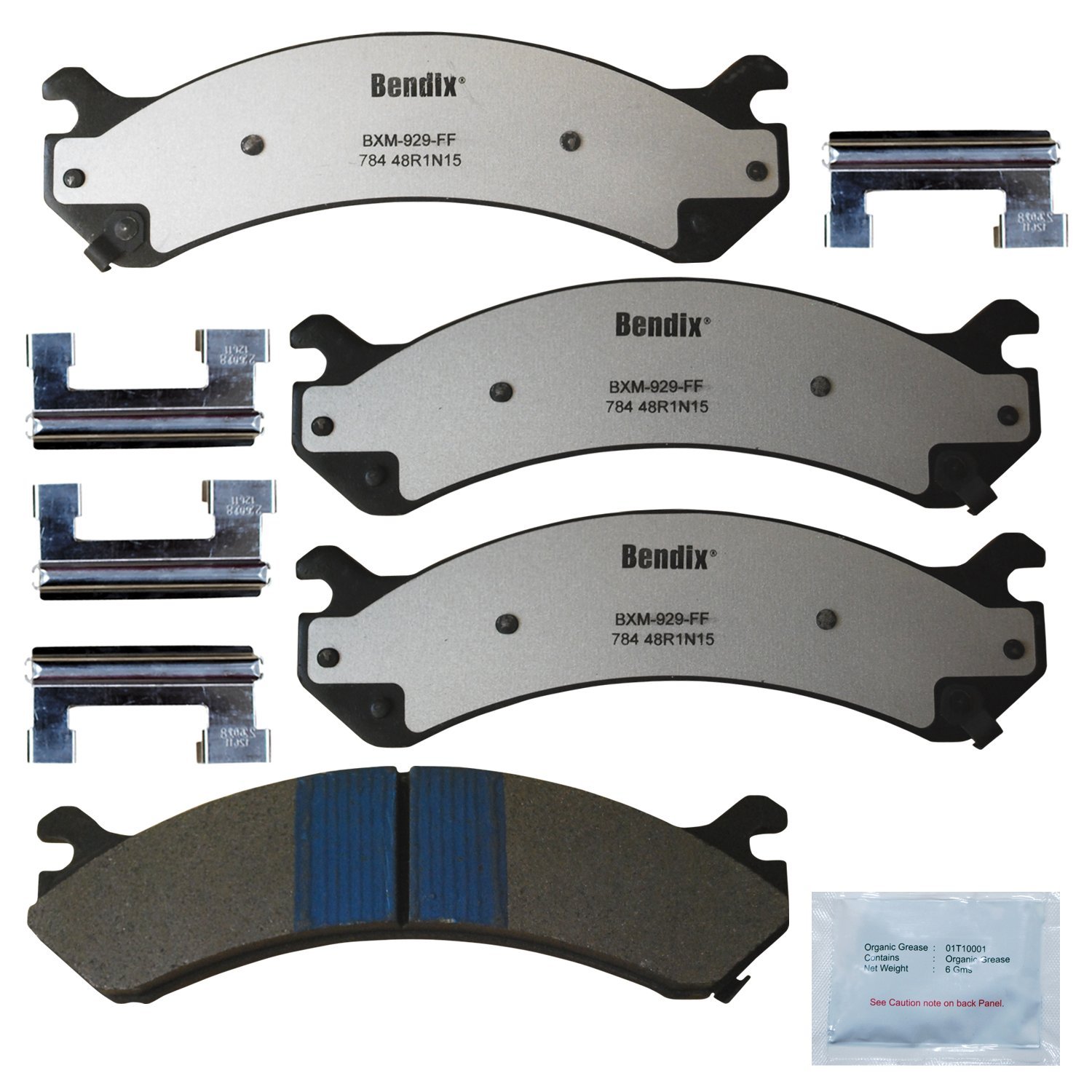 Bendix Fleet Metlok MKD784FM Front Brake Pads for Select Models DeVille,DTS,Avalanche 2500,Express 3500,4500,Cargo,Pasajeros,Silverado 1500,HD Classic,2500 3500 Suburban GMC Savana Sierra Yukon Hummer