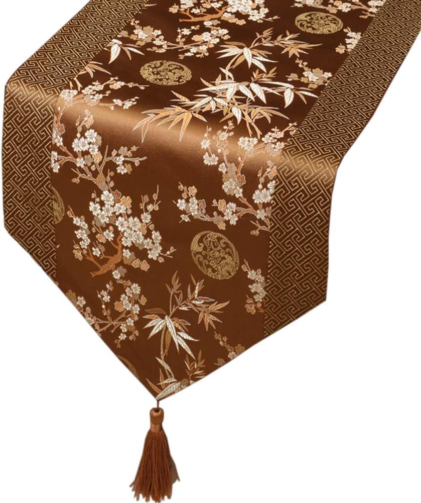 Chinese Style Dining Room Table Runners Long Table Cloth Table Flags for Festival, #17