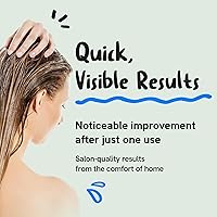 Vista 4 de Daily Collagen Protein Ceramide Hair Treatment for Dry, Damaged Hair, Bond Repair Deep Conditioning Mask with Hydrolyzed Collagen & Pea Protein