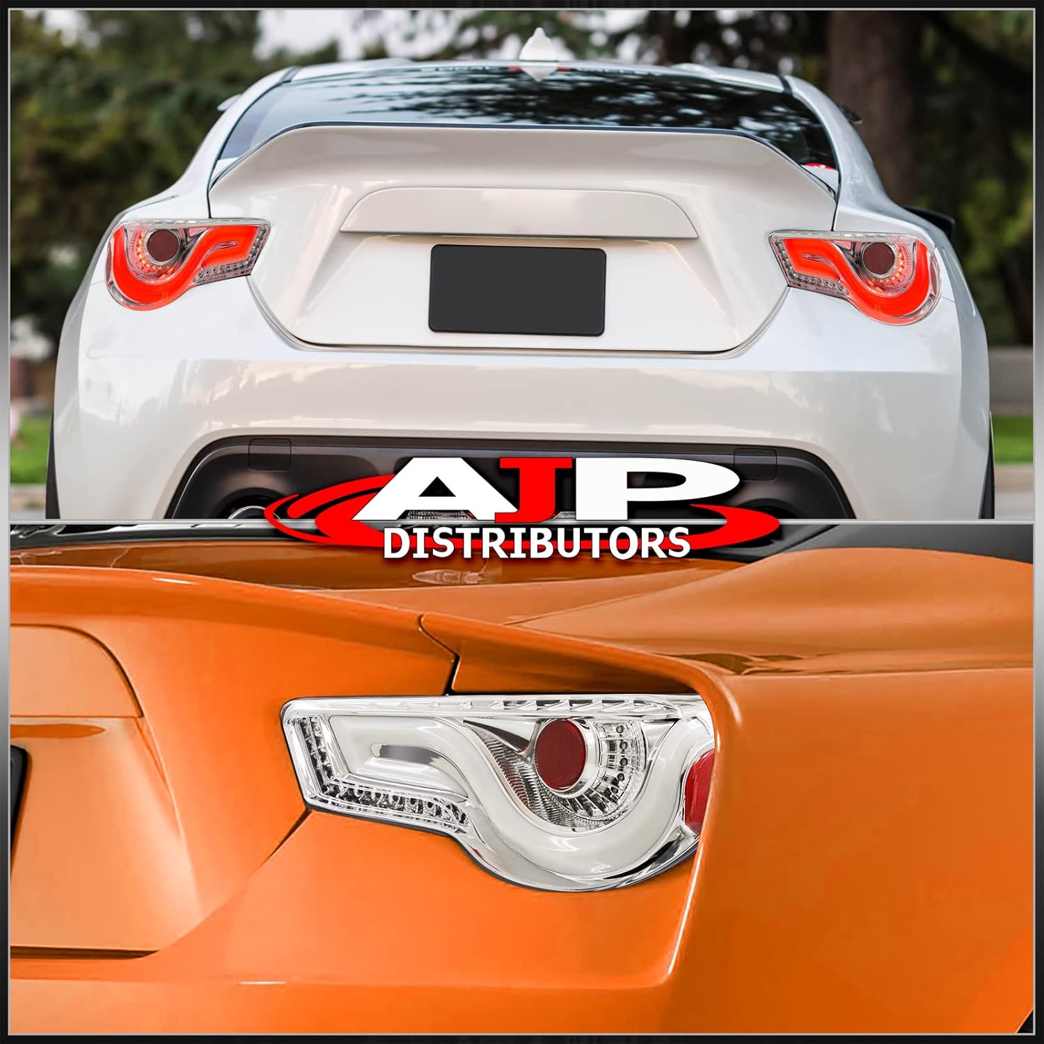 AJP Distributors Sequential LED Tube Bar Signal Driving Bumper Tail Lights Brake Stop Lamps Assembly Pair Compatible/Replacement For BRZ 86 GT86 FT86 FR-S FRS 2013 2014 2015 2016 2017 2018 2019 2020