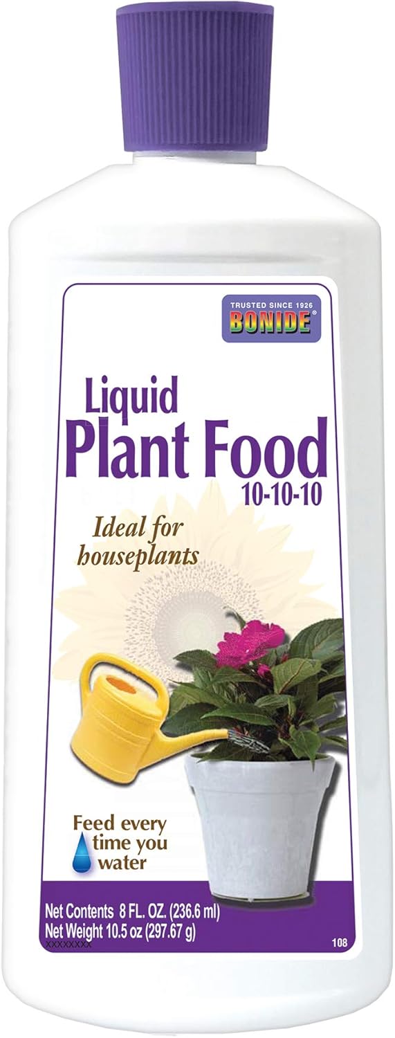 Bonide Fertilizante Líquido para Plantas de Interior 10-10-10 236 ml