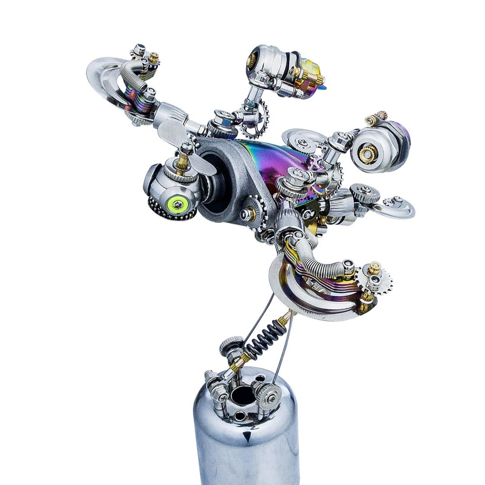 Metalowe puzzle 3D dla dorosłych, mechaniczny model montażu żółwia, rękodzieło, łamigłówka - idealna dekoracja biurka i prezenty (329+ szt.)
