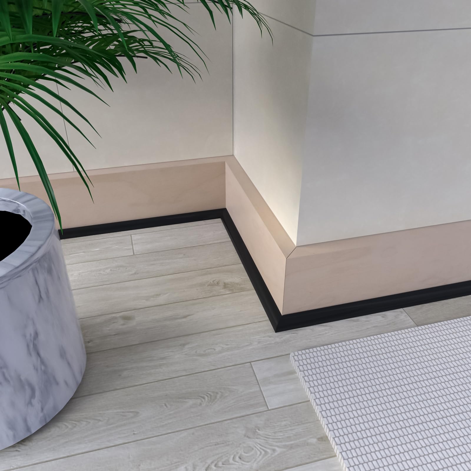 Snapklik.com : Flexible Quarter Round Molding, Peel And Stick Quarter ...
