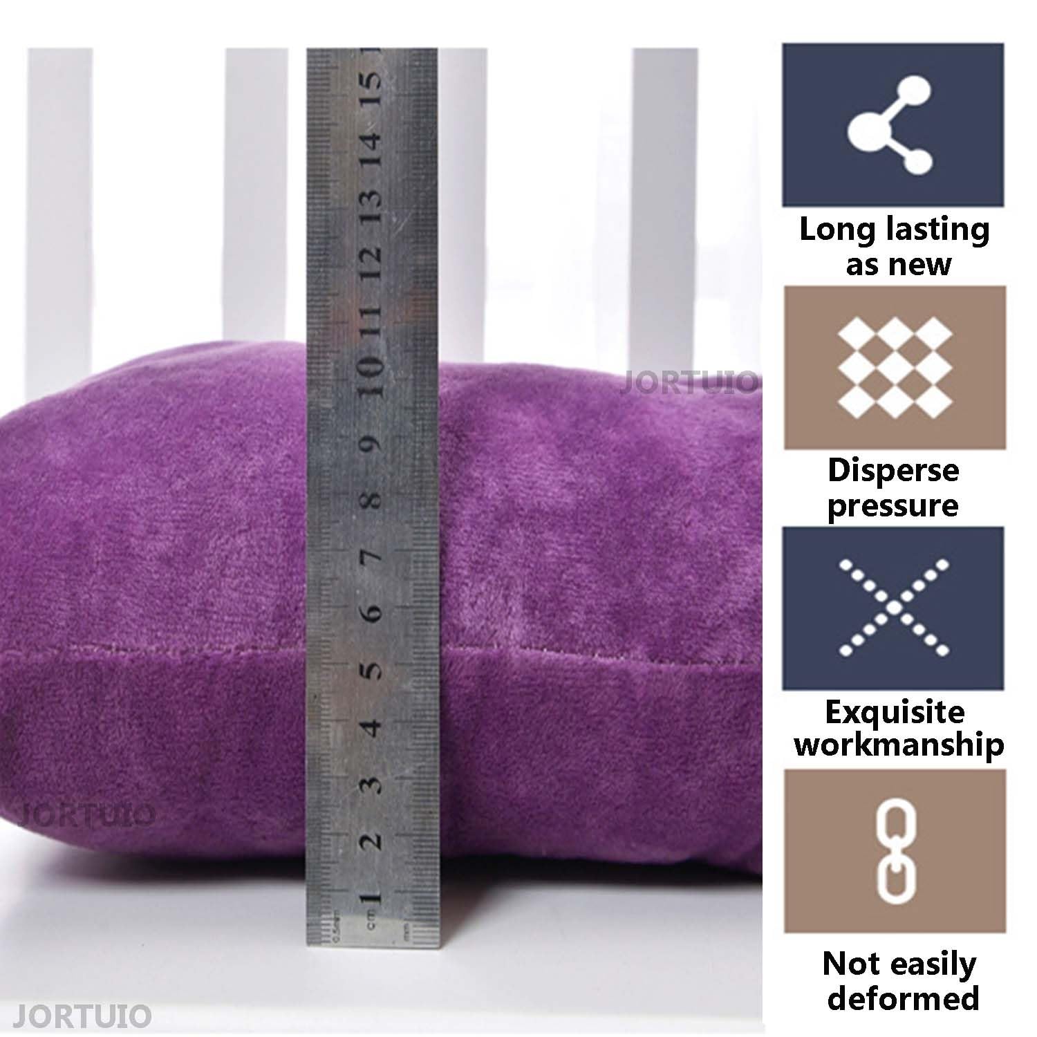 Lot de 1/2/4/6 Coussin de Chaise avec Dossier,Galette de Chaise 40x80 cm Coussin de Siège Respirant avec Rubans Coussins d'Assise de Jardin Antidérapant Chaises de Cuisine(#1,40x80cm4PCS)