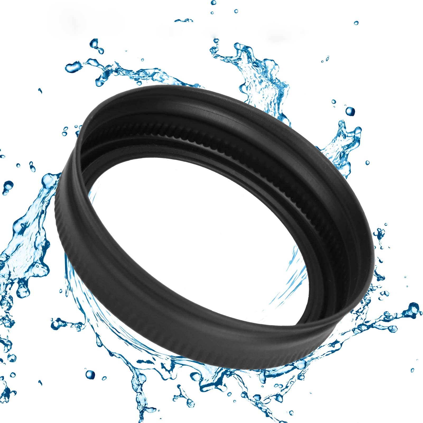 Oumefar Can Lid,24PCS Can Cover Sealed Can Lid Glass Jar Lidfor Mason Jar Horse Mouth Iron Lid Round 70mm Widemouthed Can Lid Split Cover Matte Black