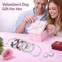 Vista 5 de 900 cuentas acrílicas de letras del alfabeto, letras coloridas del alfabeto, cuentas de cubo negro para pulseras de la amistad y regalos