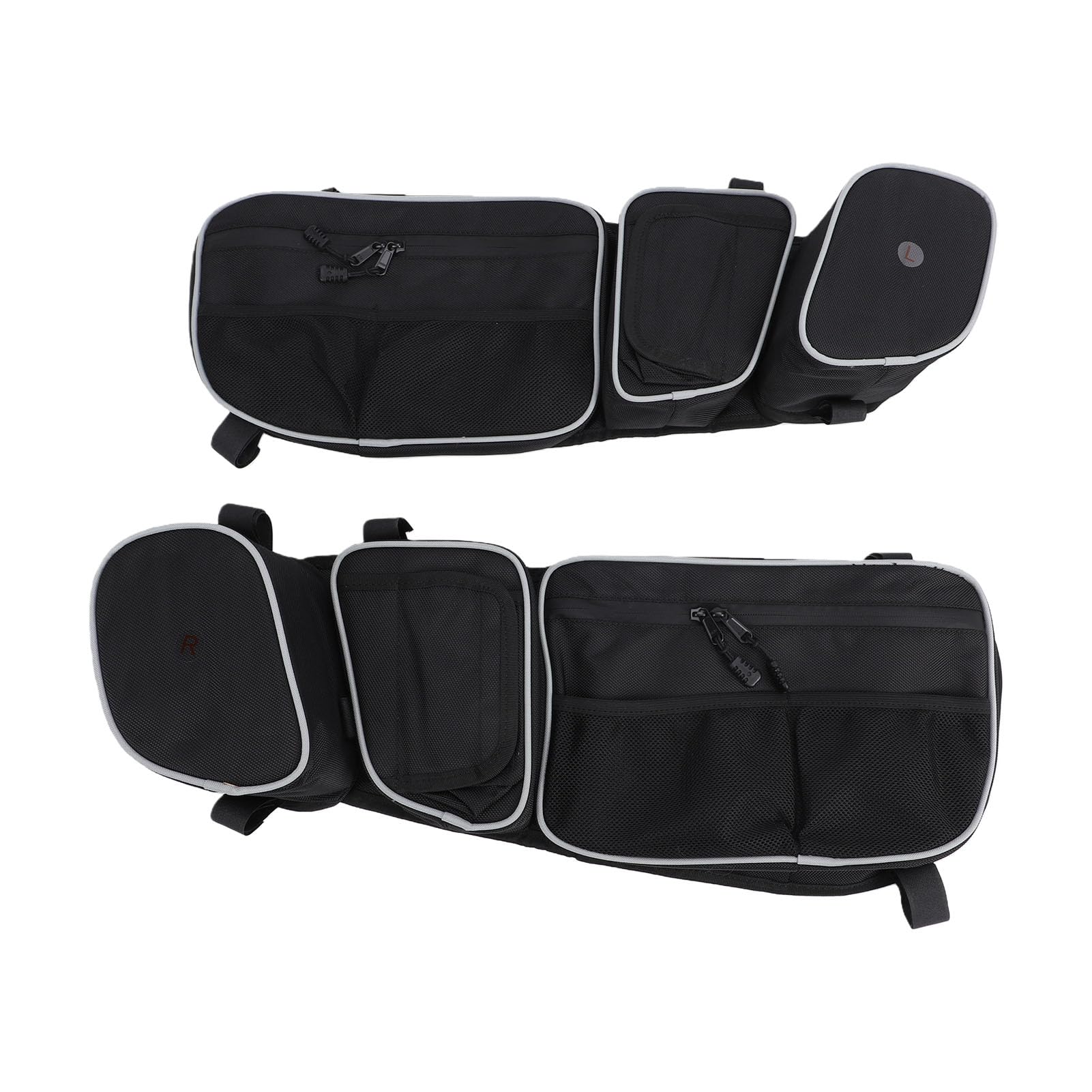 Borse per porta portaoggetti sul lato anteriore 2 pezzi Borse organizer impermeabilizzanti di grande capacità di ricambio per Maverick X3 Avventure all'aria aperta in nylon nero