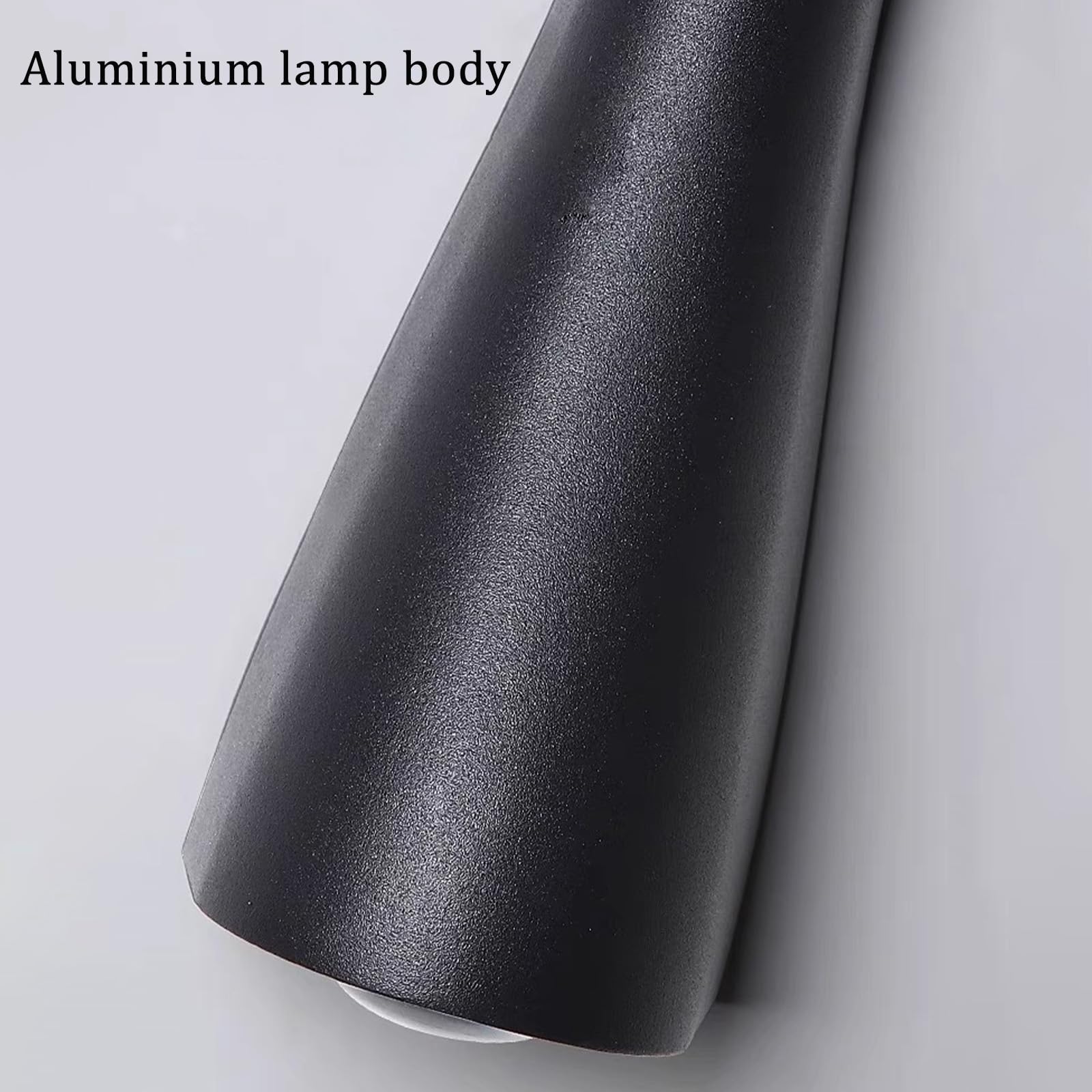 Nowoczesne lampy zewnętrzne LED z strumieniem światła w górę i w dół, wodoszczelne, IP65, metalowe, aluminiowe, do użytku wewnątrz i na zewnątrz, idealne do ogrodu, na balkon, taras i do użytku na