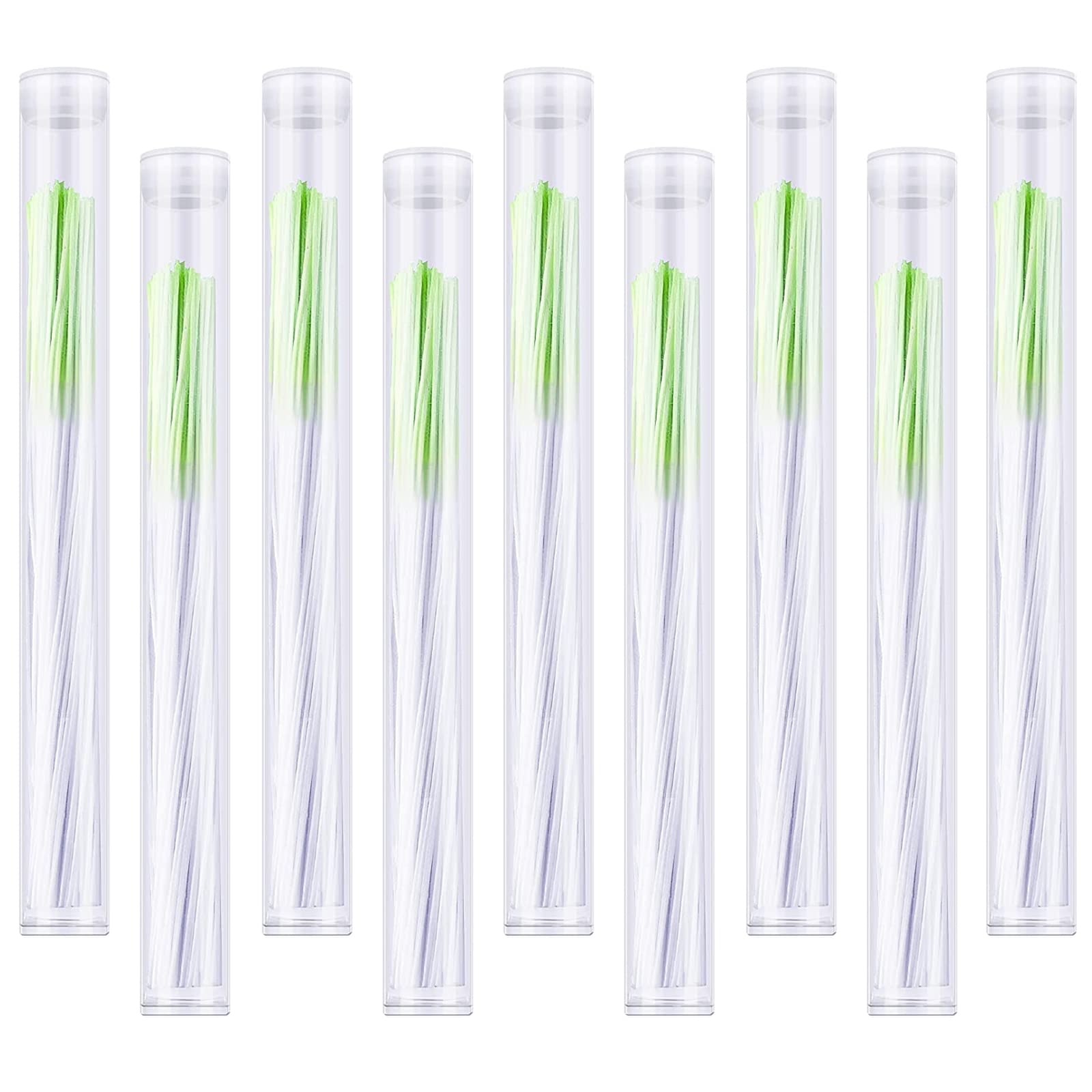 630 Pcs Earrings Hole Cleaner Flosses Disposable Aftercare Piercing Cleaning Lines Ear Piercing Care Cleaning Tools for Girls Women Men, white