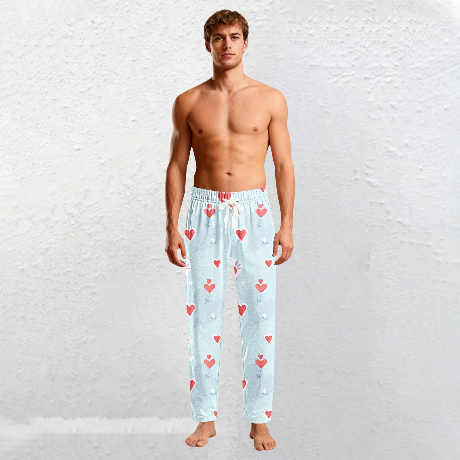 Generisch Pijama hombre coche con cintura elástica abrigo hombre