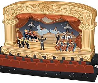 papercrush® Pop-Up Card Theatre - Special Voucher, Money Gift for Theatre Visit, Packaging & Invitation for Musical, Class...