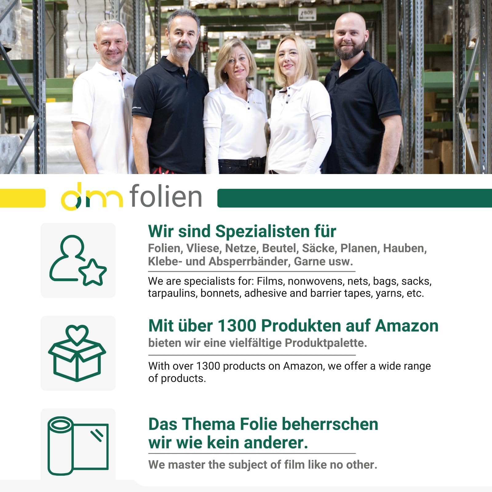 dm-folien Transparente Müllbeutel 60 Liter I 2000 Stück I 630 x 740 mm I Hochwertige Müllsäcke ohne Zugband I HDPE-Mülltüten 5,5 my I Premium Abfallsäcke für Restmüll I stabil & reißfest
