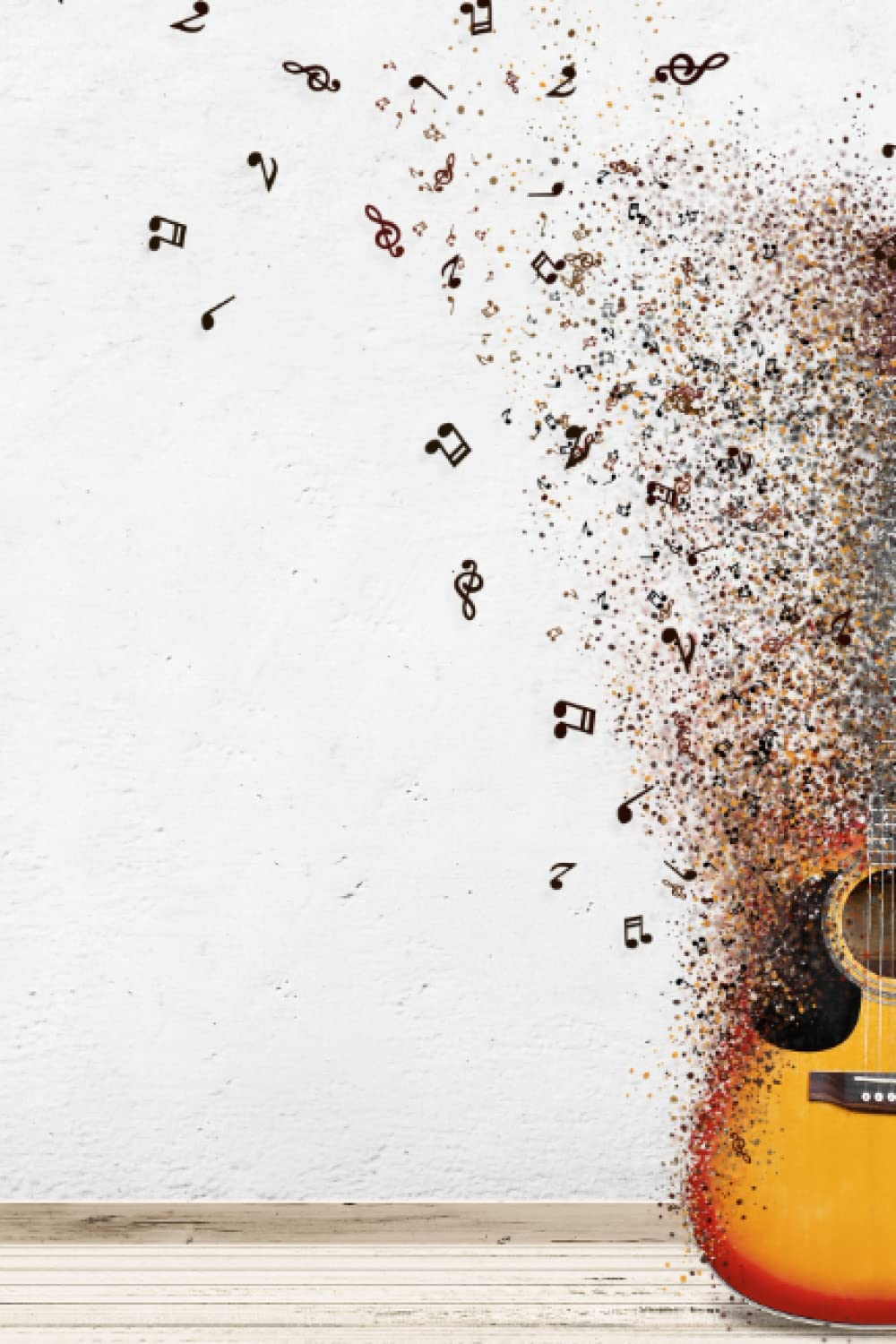 Guitar Themed Notebook: A great gift for guitarists and music lovers or musicians of any genre of music and anyone who likes to take notes and organise their life to get the most out of their time