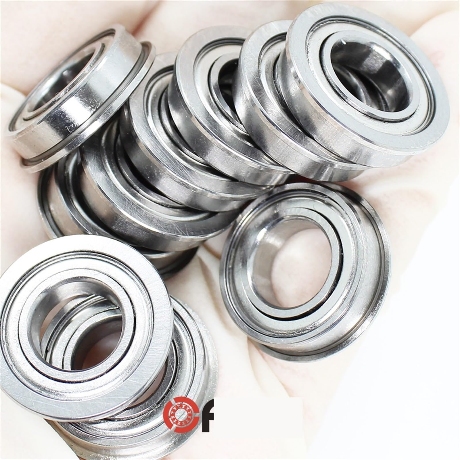 Łożysko kołnierzowe F6200ZZ 10x30x9 mm 4 szt. Podwójnie ekranowane łożyska kulkowe z głębokim rowkiem F6200 Z ZZ F6200-2Z F6200Z