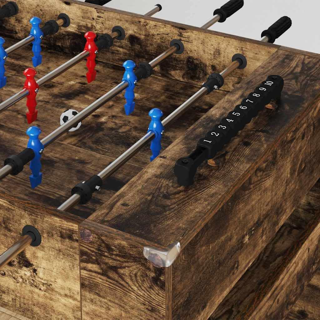 Genérico Mesa de Futbolín Roble Ahumado 125 x 60,5 x 80 cm,Deportes,Juegos de Interior,Futbolín,Mesas de futbolín-858888