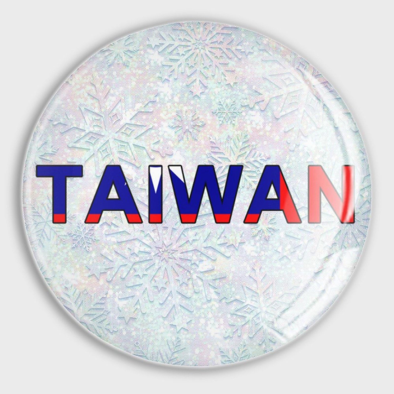 Aimants Taiwan drapeau en verre lot de 4 magnets frigo
