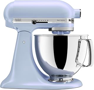 KitchenAid Artisan, 5-Qt Tilt Head Stand Mixer, KSM150PS, Blue Salt | Includes Pouring Shield for Mess-Free Mixing, 10 Speed Settings, Easily add Ingredients with the Tilt-Head Design