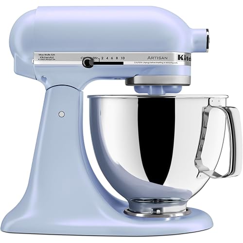 KitchenAid Artisan, 5-Qt Tilt Head Stand Mixer, KSM150PS, Blue Salt