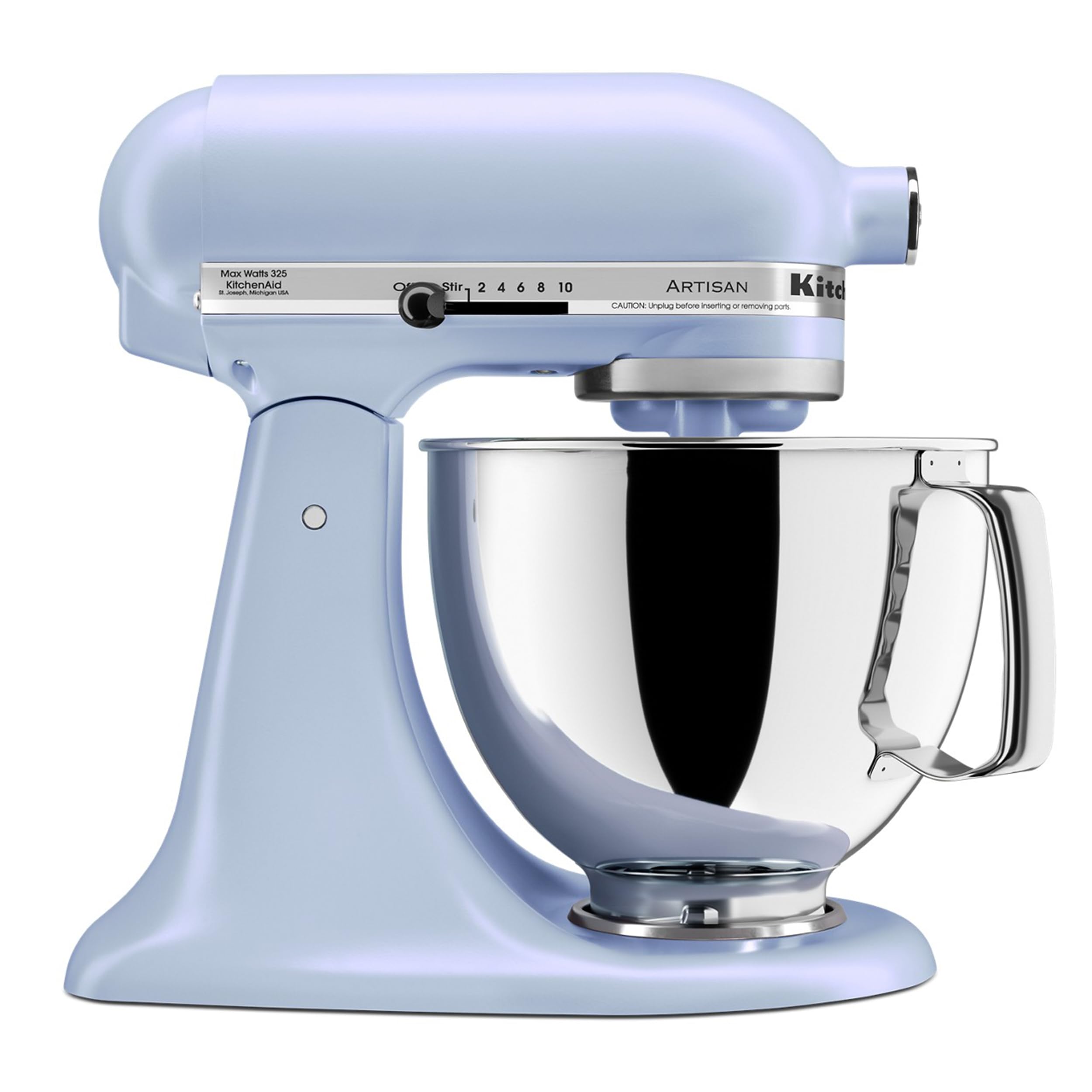 KitchenAid Artisan, 5-Qt Tilt Head Stand Mixer, KSM150PS, Blue Salt | Includes Pouring Shield for Mess-Free Mixing, 10 Speed Settings, Easily add Ingredients with the Tilt-Head Design