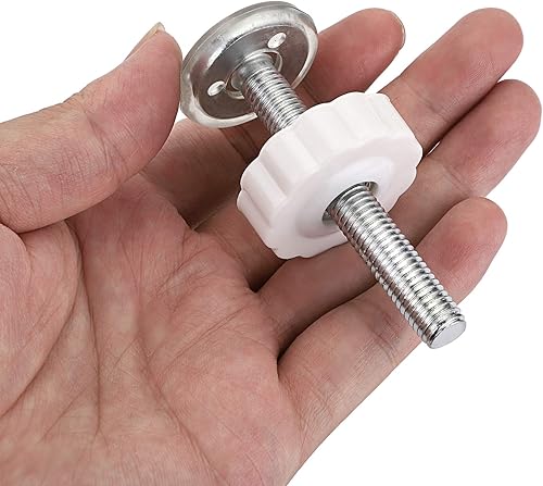 Miniatura 3 de OwnMy Adaptadores de puerta M10 (0.394 in/0.39 pulgadas), 4 piezas de varilla roscada para puerta, accesorios de varilla de husillo, piezas de