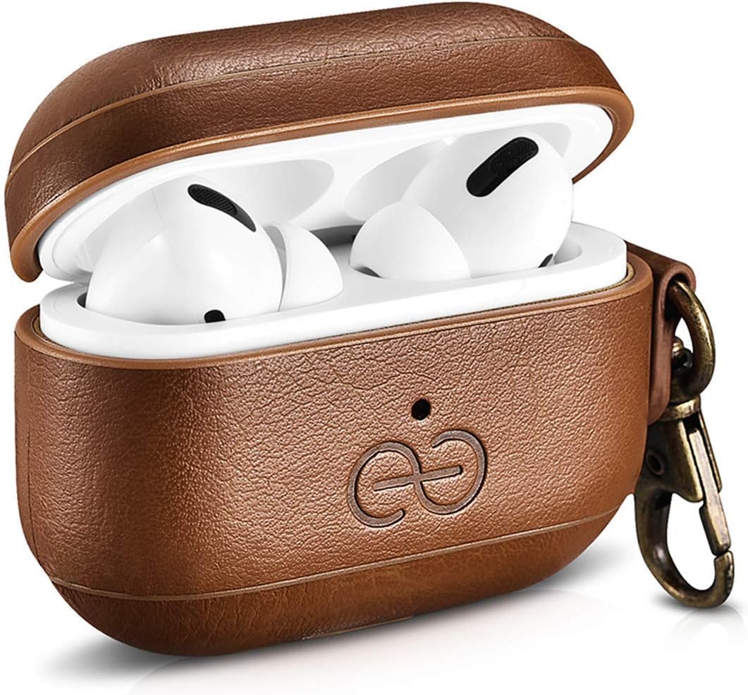 Dreem Bundle: Fibonacci Wallet-Case for iPhone 13 Mini with Om for Apple AirPods 3 Case [Chocolate]