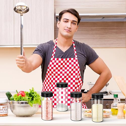 Miniatura 10 de 24 recipientes de plástico de 16 onzas para especias, botellas de plástico transparentes reutilizables grandes para especias vacíos de plástico con