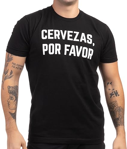 Miniatura 7 de Cervezas, Por Favor  Divertida camiseta gráfica de vacaciones en español para hombre