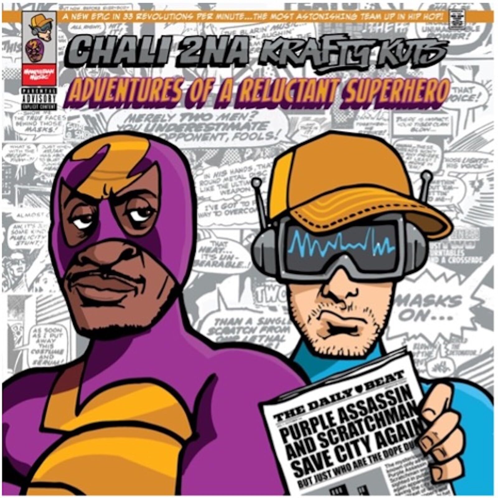 Chali 2na and Krafty Kuts Adventures of A Reluctant Superhero LP Vinyl NEW
