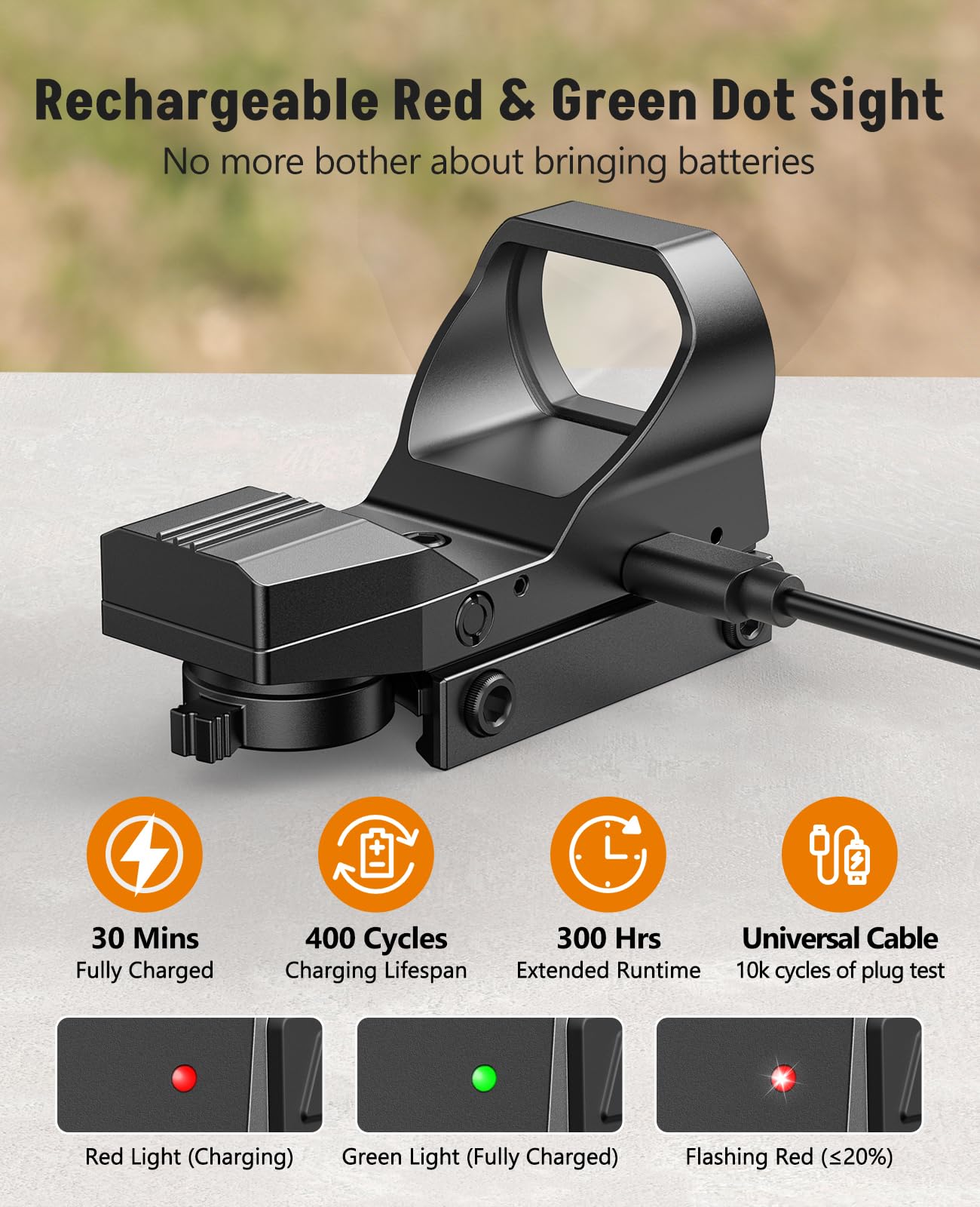 Tippmann NcStar 1X30 B-Style Red Dot Sight / Weaver Base (DBB130)