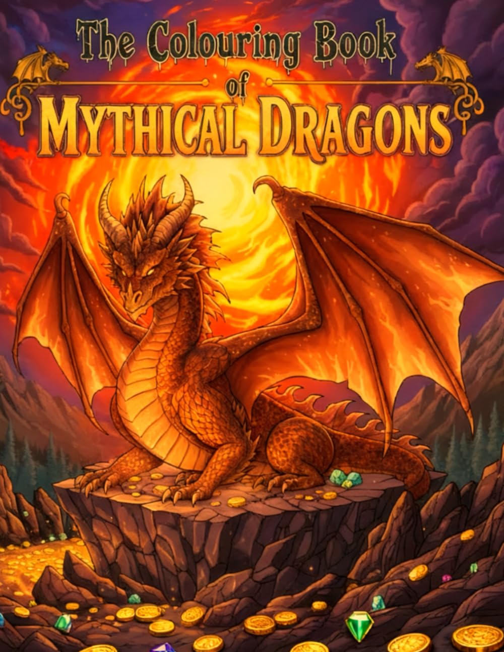 The Colouring Book of Mythical Dragons